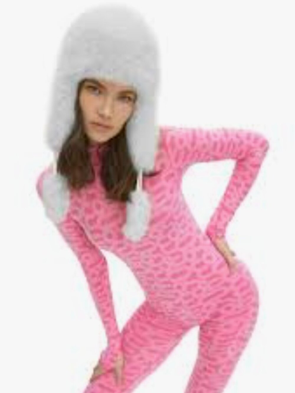 White MONOSUIT hat, new with tags